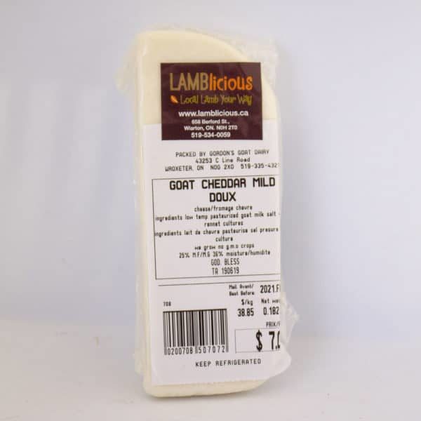 Goat Cheddar Mild Cheese